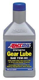 Масло трансмиссионное AMSOIL Synthetic Long Life Gear Lube SAE 75W-90 (0,946л)