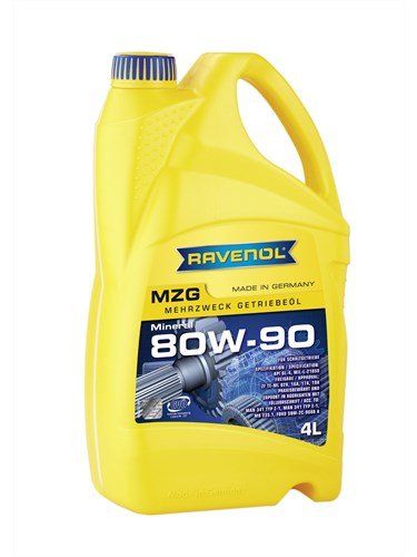 Масло трансмиссионное RAVENOL Getriebeoel MZG SAE 80W-90 GL-4 (4л) new