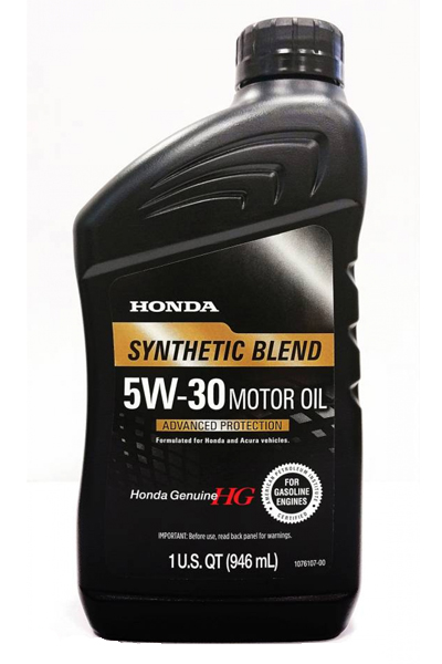 Моторное масло Honda Synthetic Blend 5W-30 SP/GF-6, 0.946л