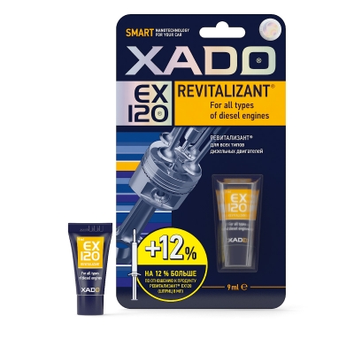 XADO Revitalizant EX120 для всех типов дизельных двигателей, 0.009л