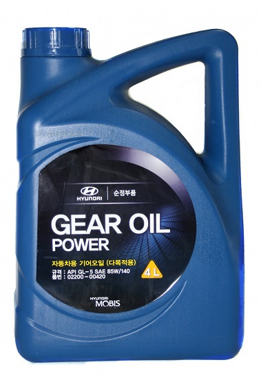Масло трансмиссионное Hyundai 85W-140 GEAR OIL POWER, 4л