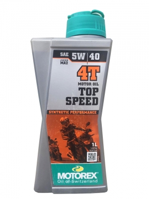Масло моторное MOTOREX Top Speed 4Т SAE 5W-40, 1л