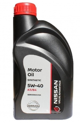 Моторное масло Nissan 5W-40 RUS (черная банка), 1л