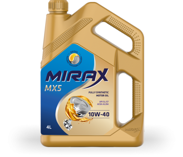 Моторное масло MIRAX MX5 10W-40 API SL/CF, 4л