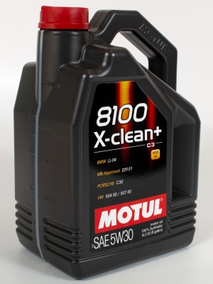 Моторное масло Motul 8100 X-Clean+ C3 5W-30, 5л
